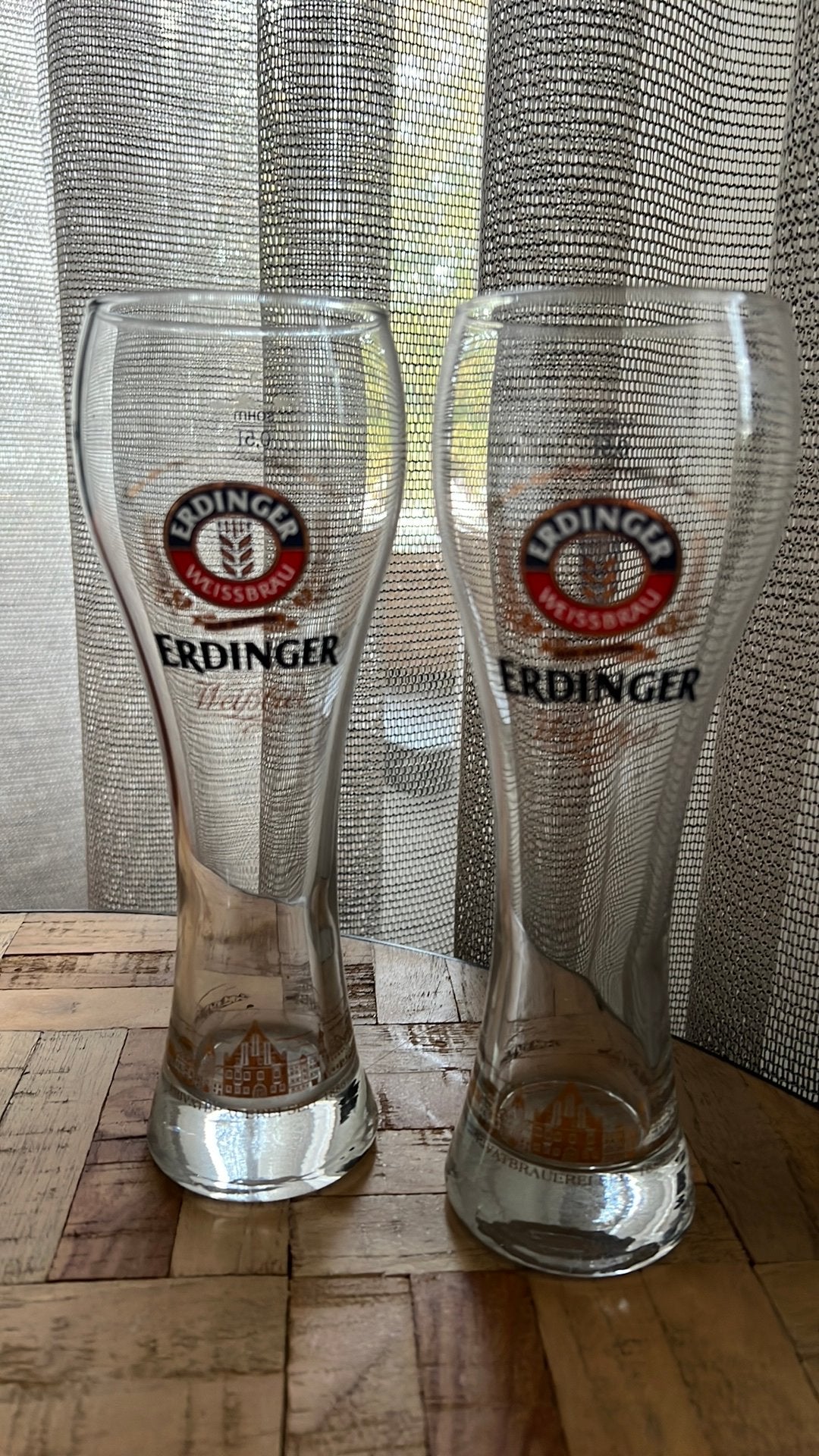 Erdinger weißbier bierglazen, Ophalen of Verzenden, Zo goed als nieuw, Glas of Glazen, Overige merken