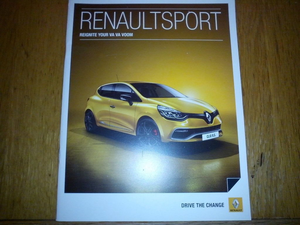 Renault Sport R.S. Clio GT-Line Megane NAV folder brochure, Boeken, Ophalen of Verzenden, Zo goed als nieuw, Renault