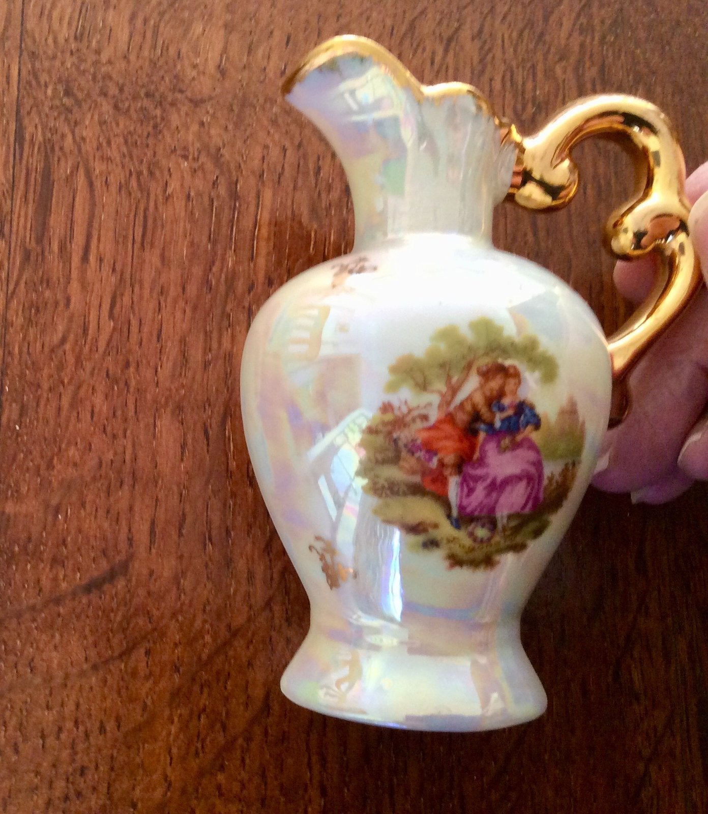 Limoges miniatuur kannetje / vaasje - Made in France, Ophalen of Verzenden