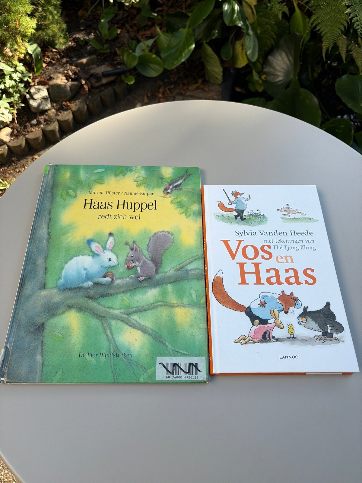 2 kinderboeken: Haas Huppel en Vos en Haas, Boeken, Ophalen of Verzenden, Gelezen, 2 tot 3 jaar