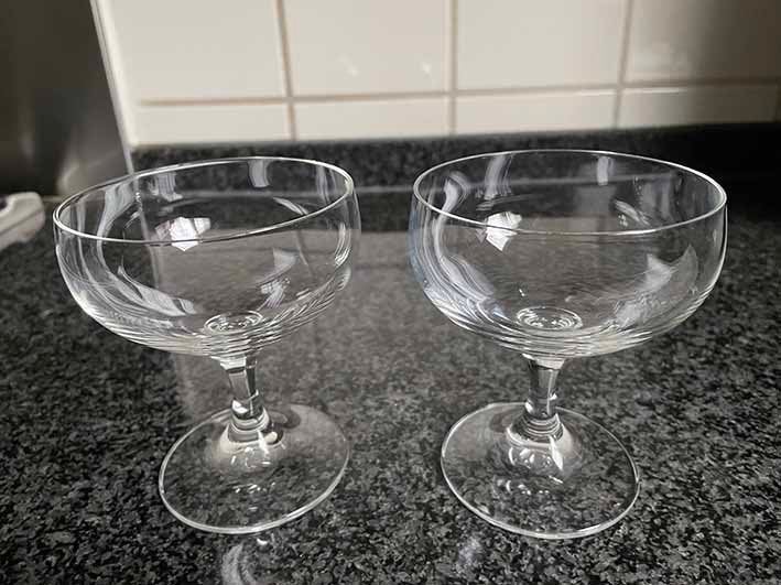 Champagne coupes x 2, Verzamelen, Ophalen of Verzenden, Nieuw, Overige typen