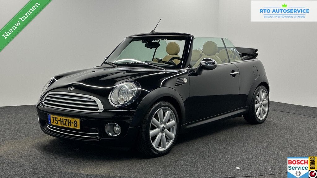 Mini Cabrio 1.6 Cooper Chili AIRCO CRUISE LM LEDER STOELVERW, Gebruikt, 4 cilinders, 4 stoelen, Bedrijf