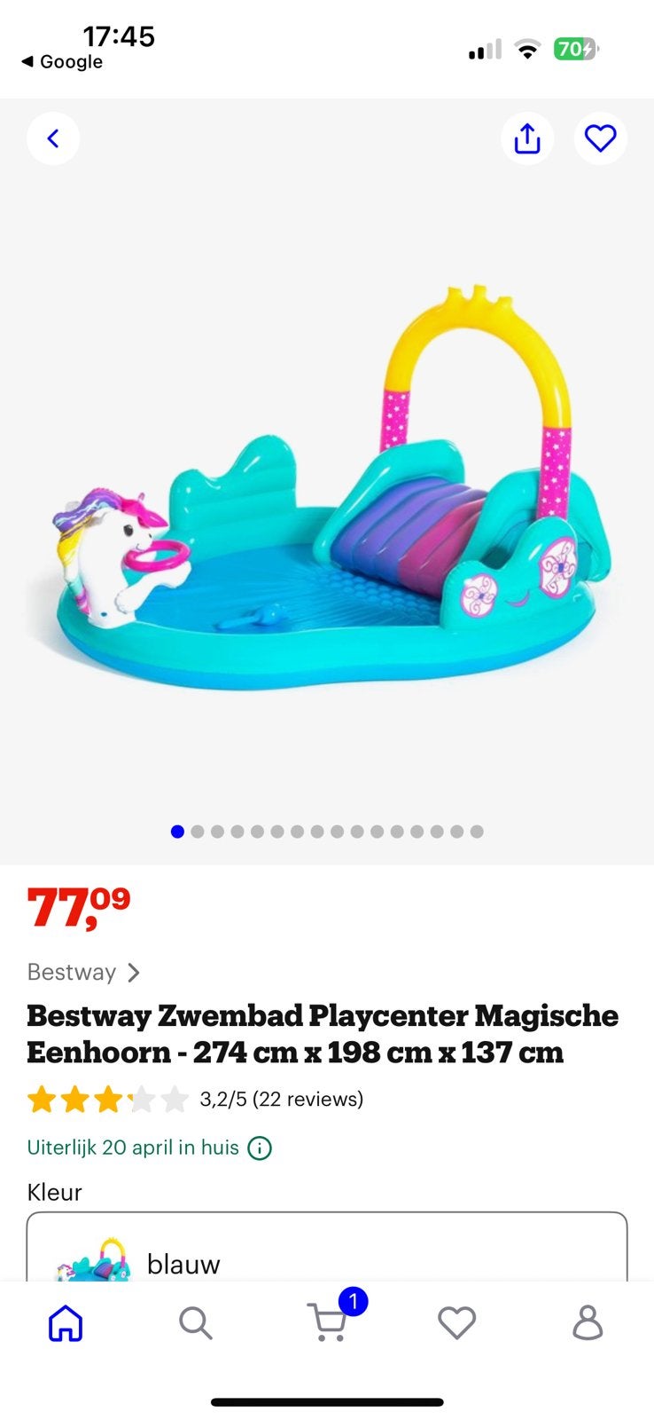 Zwembad unicorn, Ophalen of Verzenden, Zo goed als nieuw, Minder dan 200 cm, Minder dan 80 cm