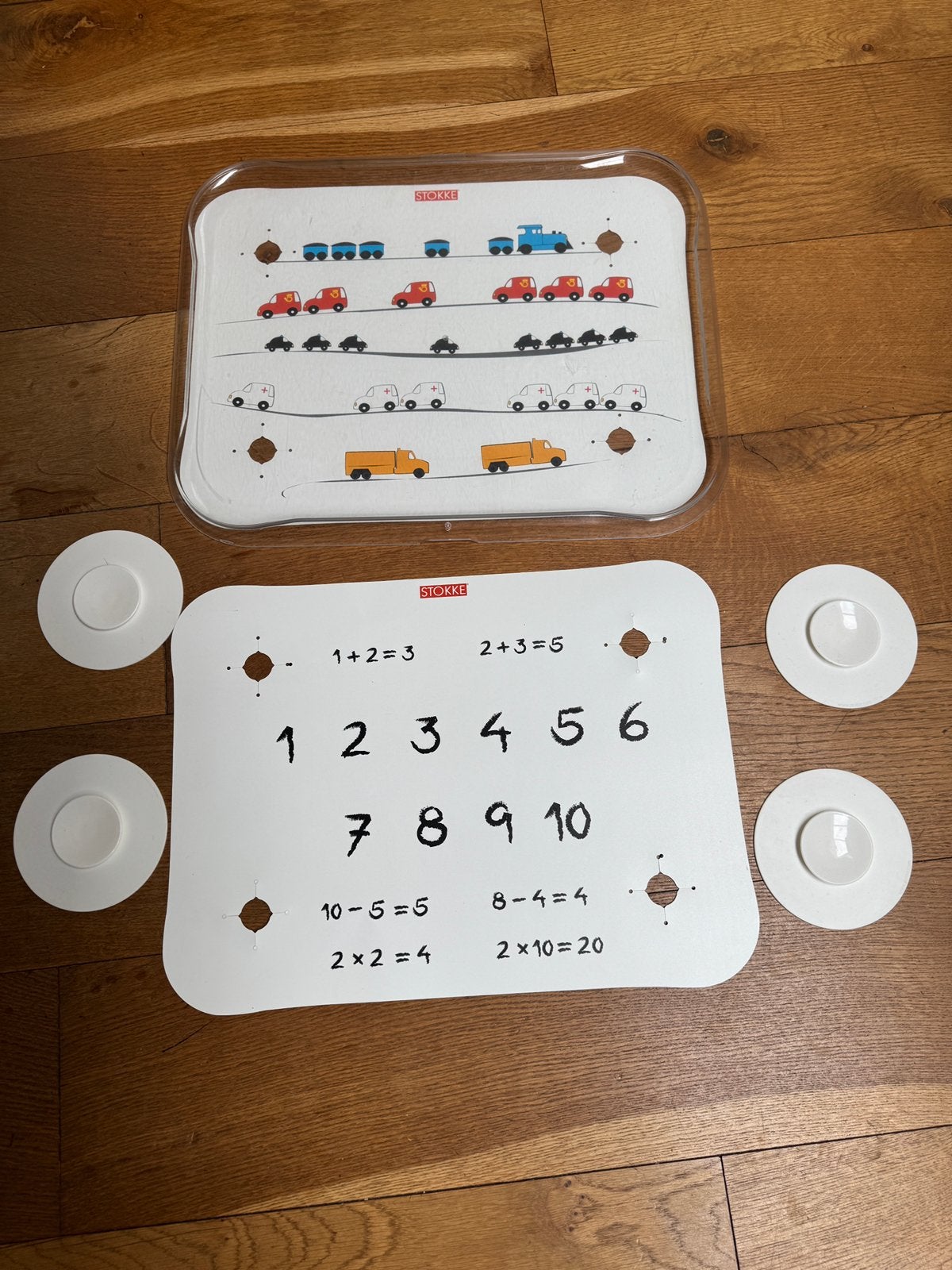 Trip trap stokke tafelblad leerspel, Ophalen, Nieuw