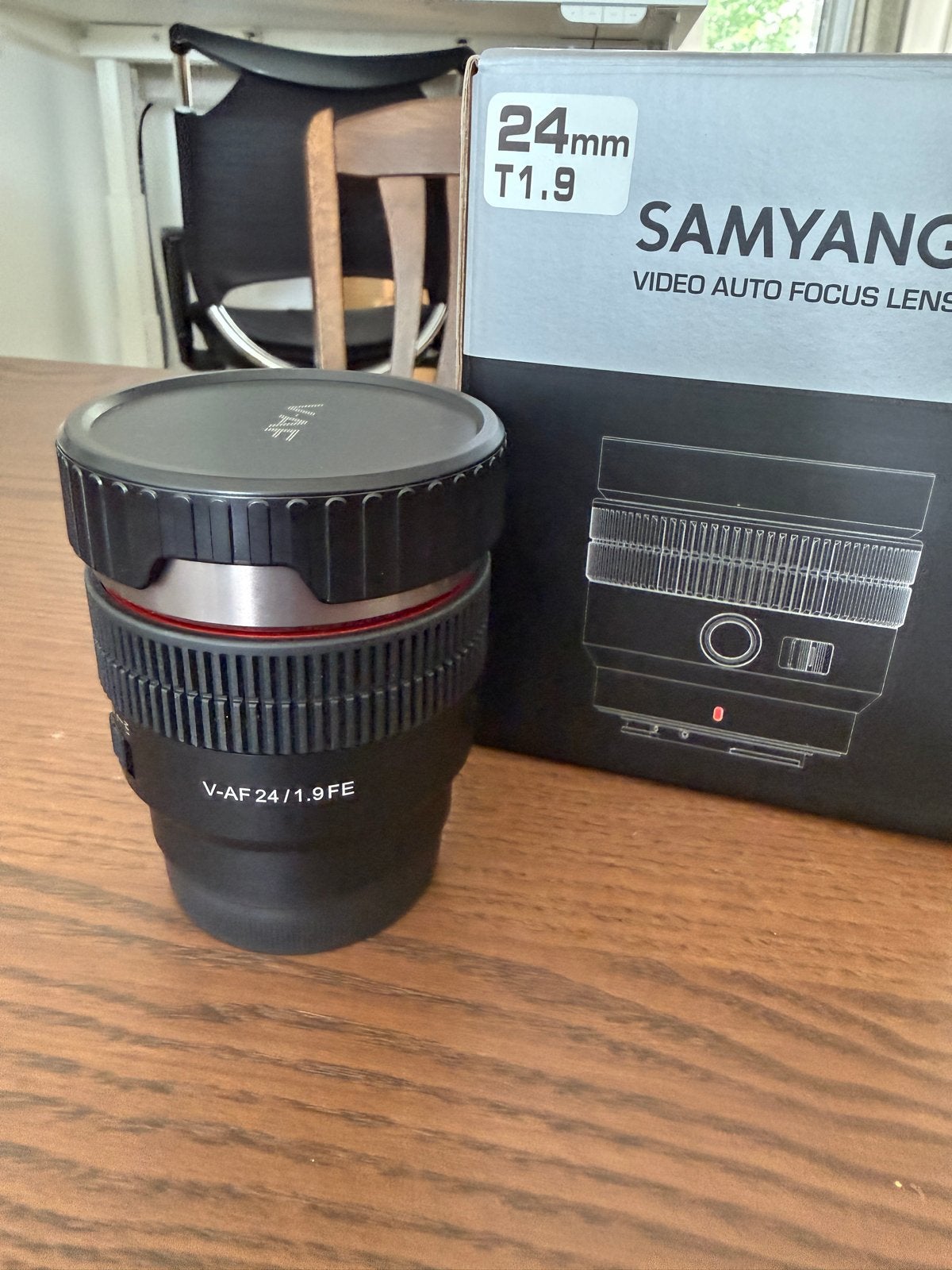 Samyang V-AF 24mm T1.9 Video Auto Focus Lens, Audio, Tv en Foto, Sony E-mount, Autofocus, Samyang, Zo goed als nieuw