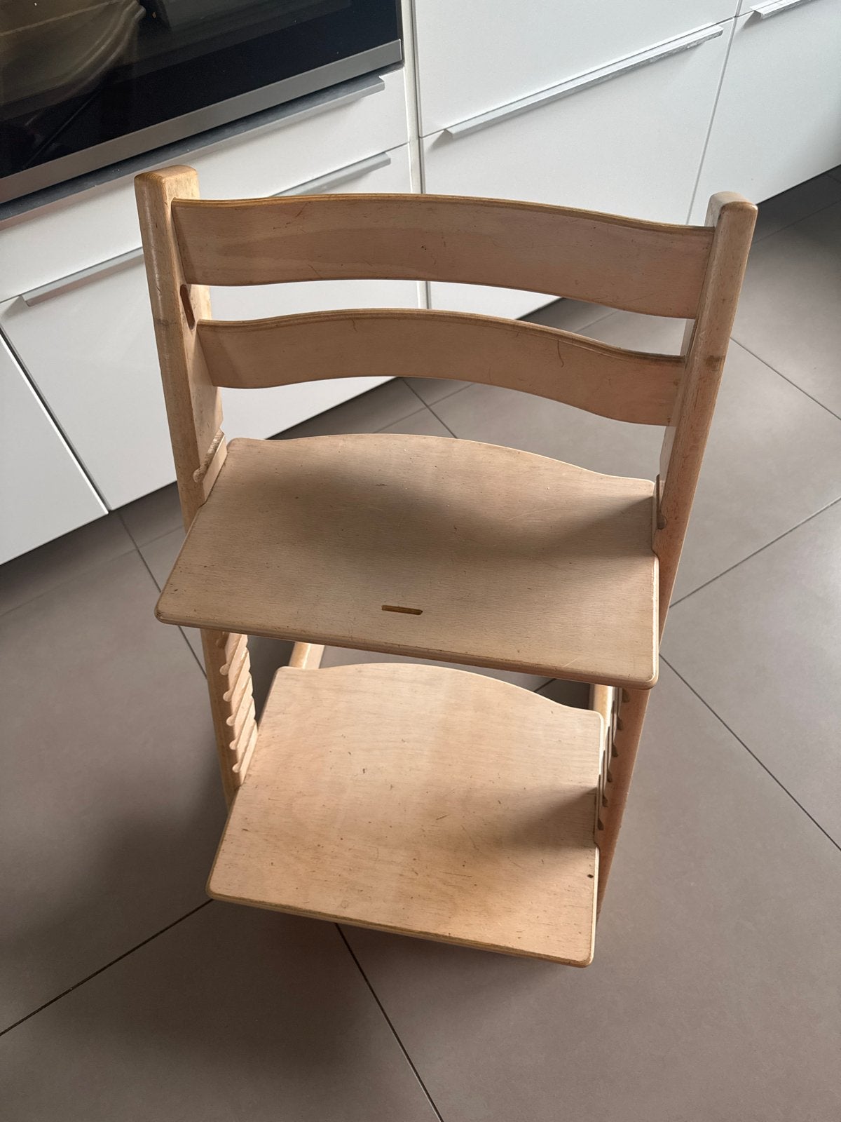 Stokke Tripp Trapp meegroeistoel - Natuurlijk hout, Ophalen, Gebruikt, Meegroeistoel, Aanschuifbaar