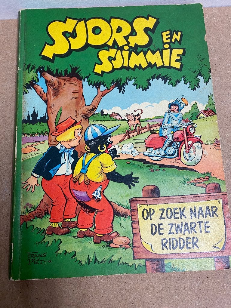 Sjors en Sjimmie: Op zoek naar de Zwarte Ridder (Frans Piet), Boeken, Stripboeken, Gelezen, Eén stripboek, Ophalen of Verzenden