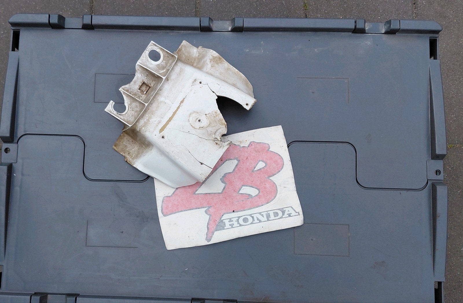 Honda ZB50 wit(!) kontje... wel stuk., Ophalen of Verzenden, Gebruikt, Kap, Overige merken