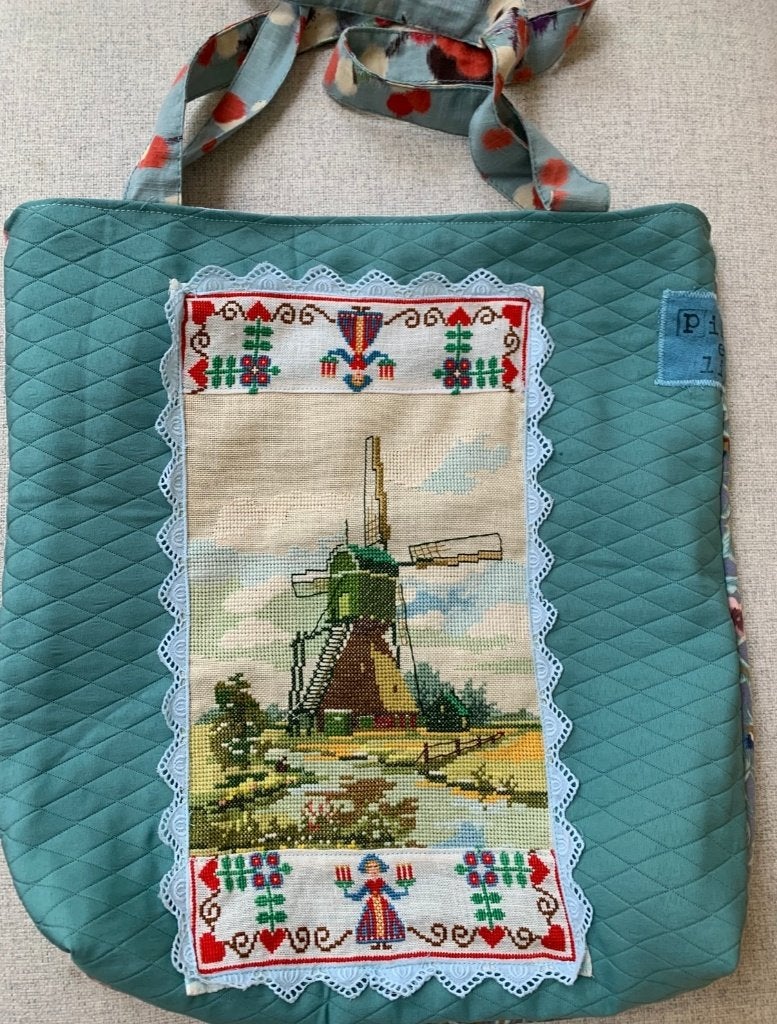 Totebag van Pippa & Lies met Barbapapa voering, Ophalen of Verzenden, Nieuw, Blauw, Overige typen