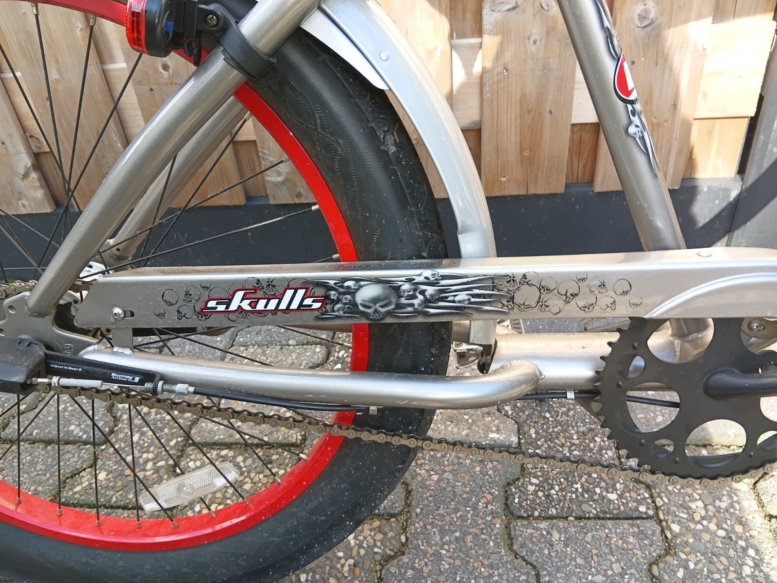 Prachtige unieke  nirve skulls cruiser, Ophalen, Zo goed als nieuw, Aluminium