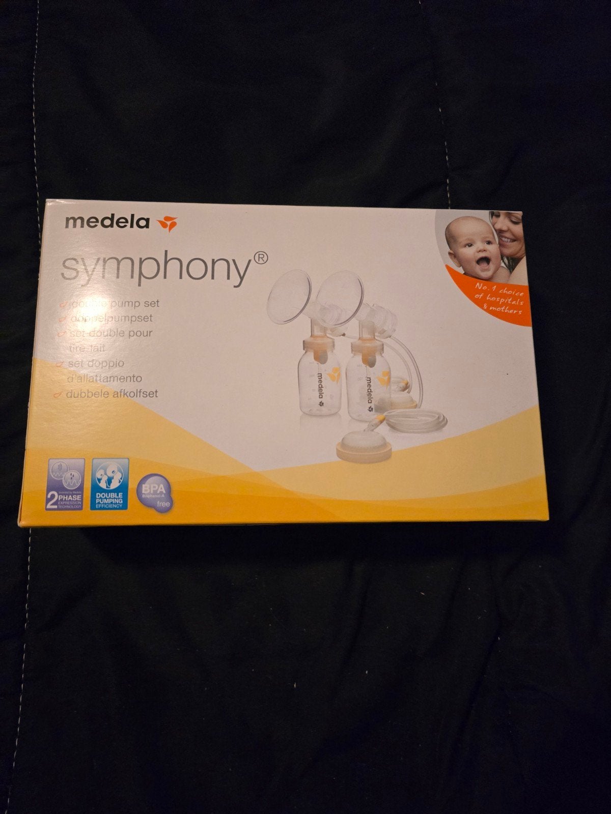 Medela Symphony dubbele afkolfset - Nieuw in doos, Ophalen, Dubbelzijdig, Medela, Nieuw