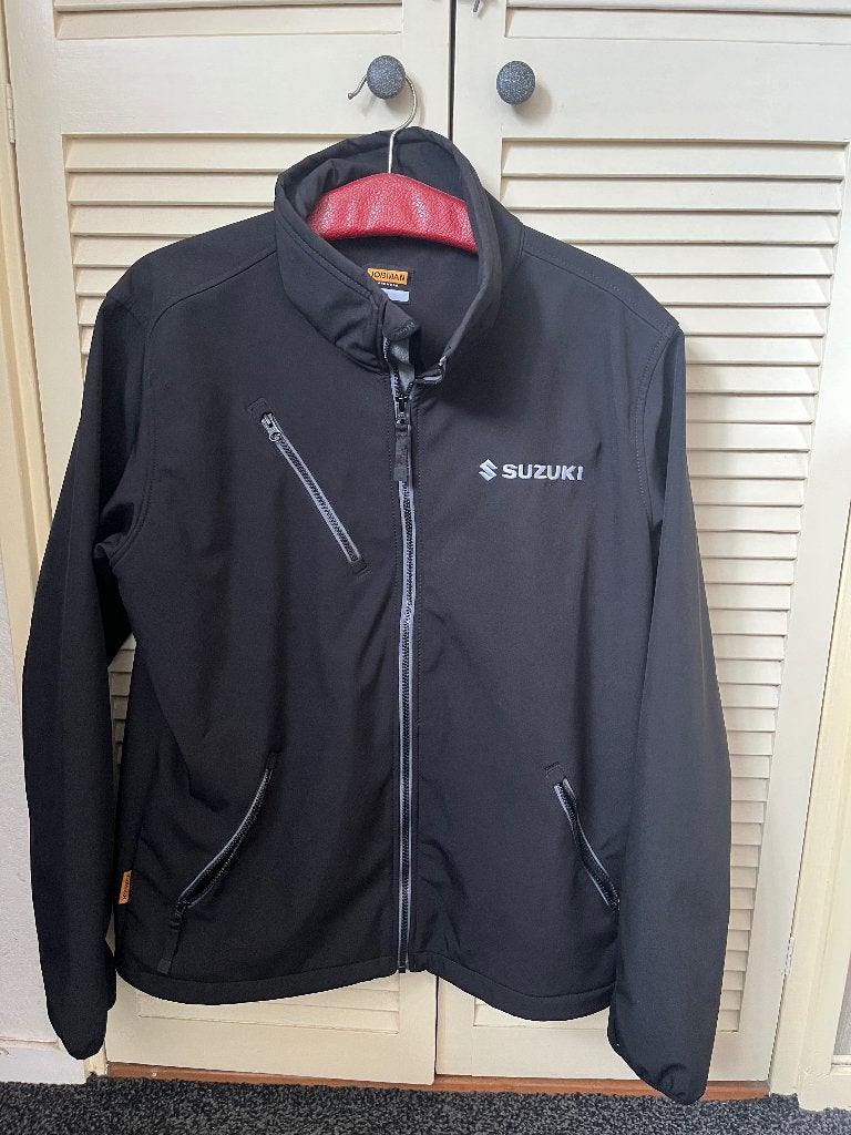 Suzuki softschell jas L, Kleding | Heren, Maat 52/54 (L), Zwart, Ophalen of Verzenden, Zo goed als nieuw