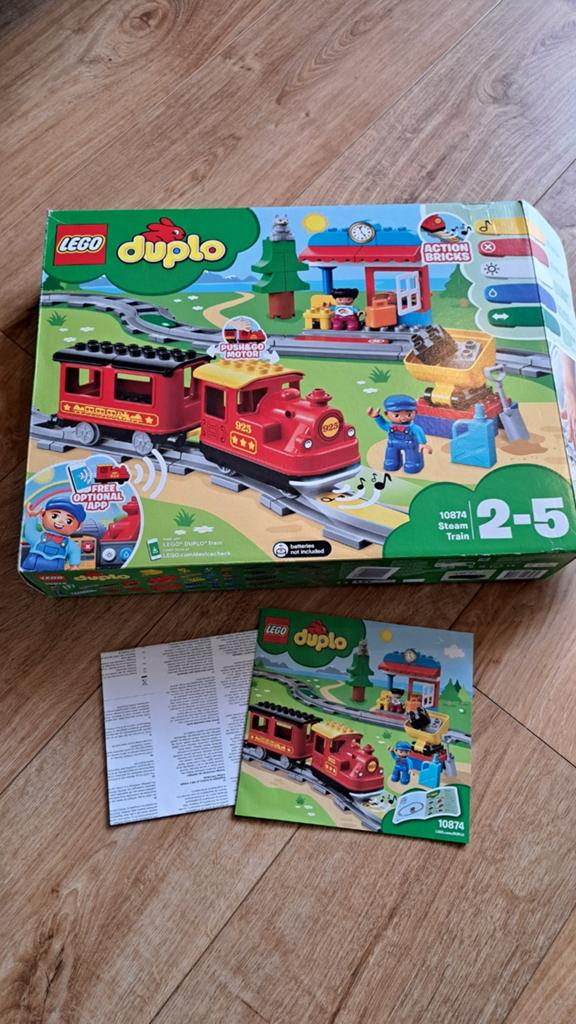 Stoomtrein Duplo complete set, Ophalen, Zo goed als nieuw, LEGO