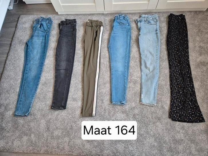 pakket meisjes jeans maat 164, Kinderen en Baby's, Ophalen of Verzenden, Zo goed als nieuw, Maat 164