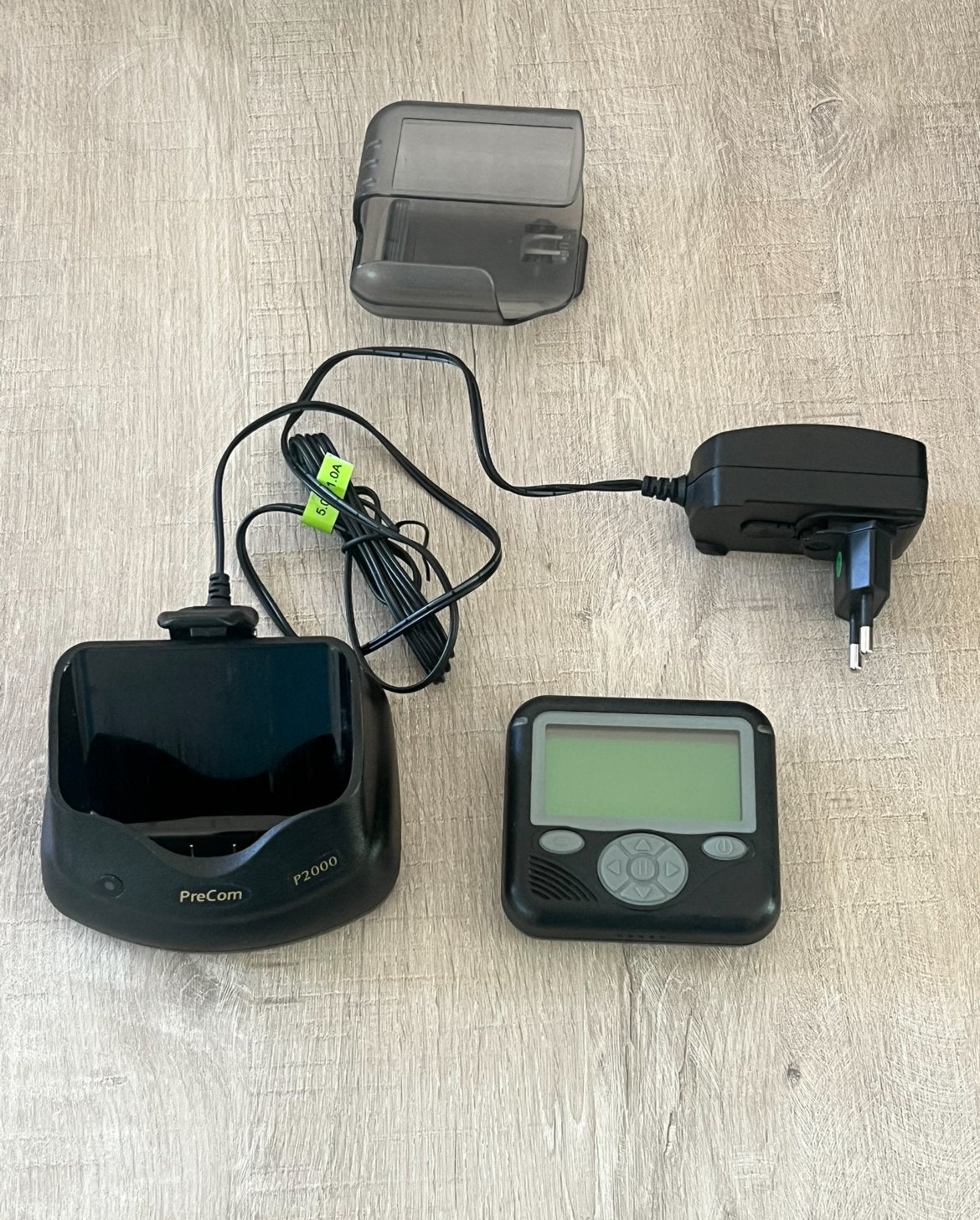 Precom pager, Ophalen, Gebruikt, Ontvanger