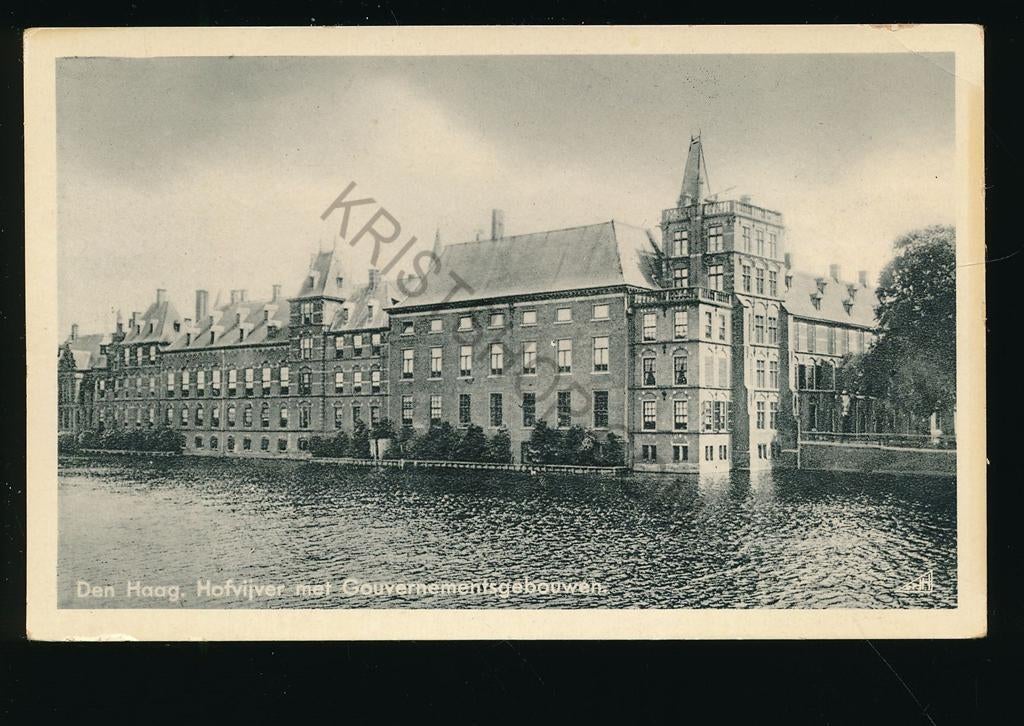 Den Haag - Hofvijver met Gouvernementsgebouwen [003-5347, Verzenden, 1940 tot 1960, Ongelopen, Zuid-Holland