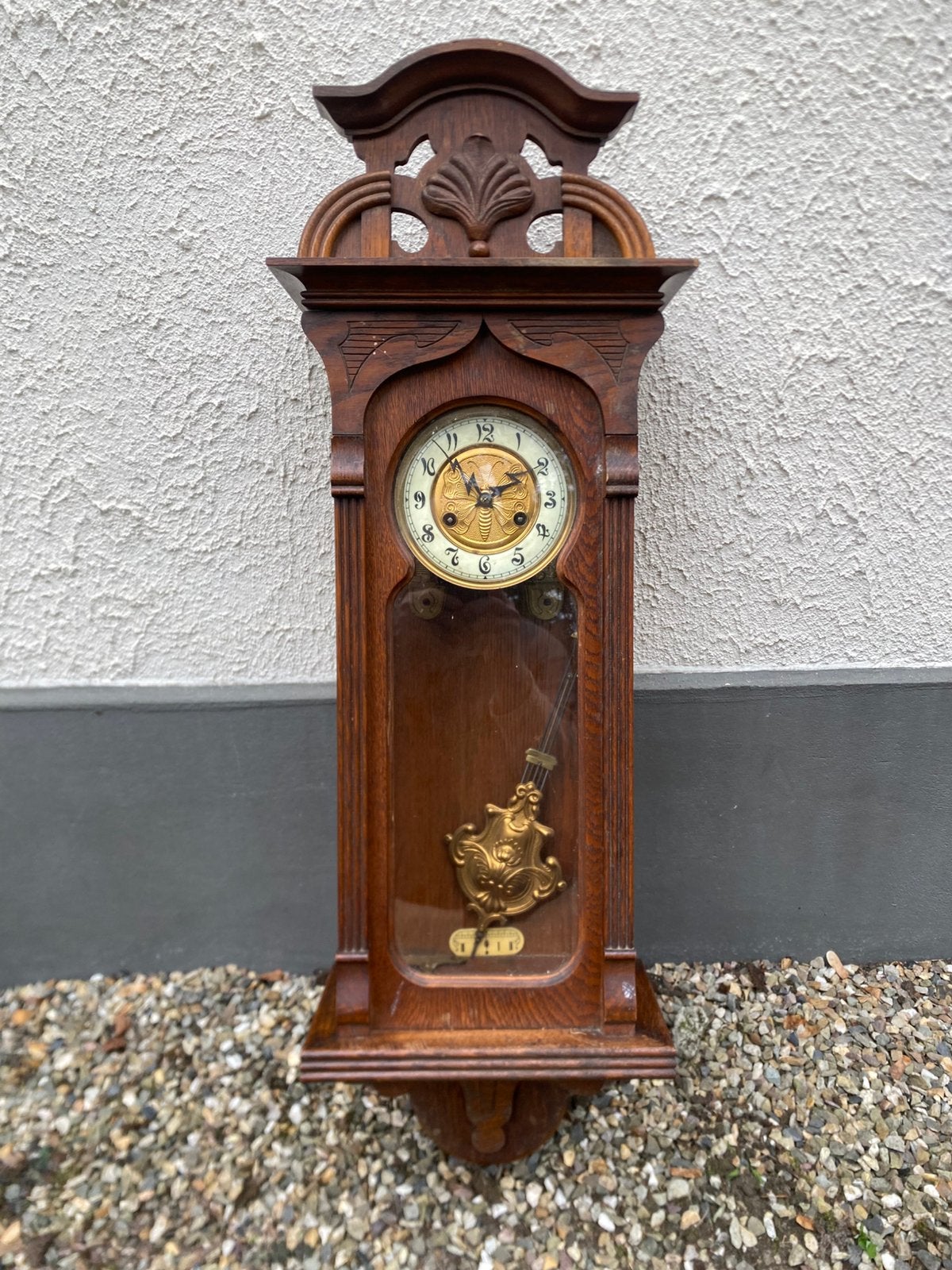 Antieke regelateur klok perfect werkend, Antiek en Kunst, Ophalen of Verzenden