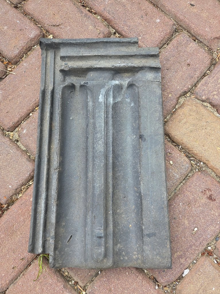 Vlakke mulden dakpannen, Ophalen, Steen of Klei, Blauw, Dakpannen