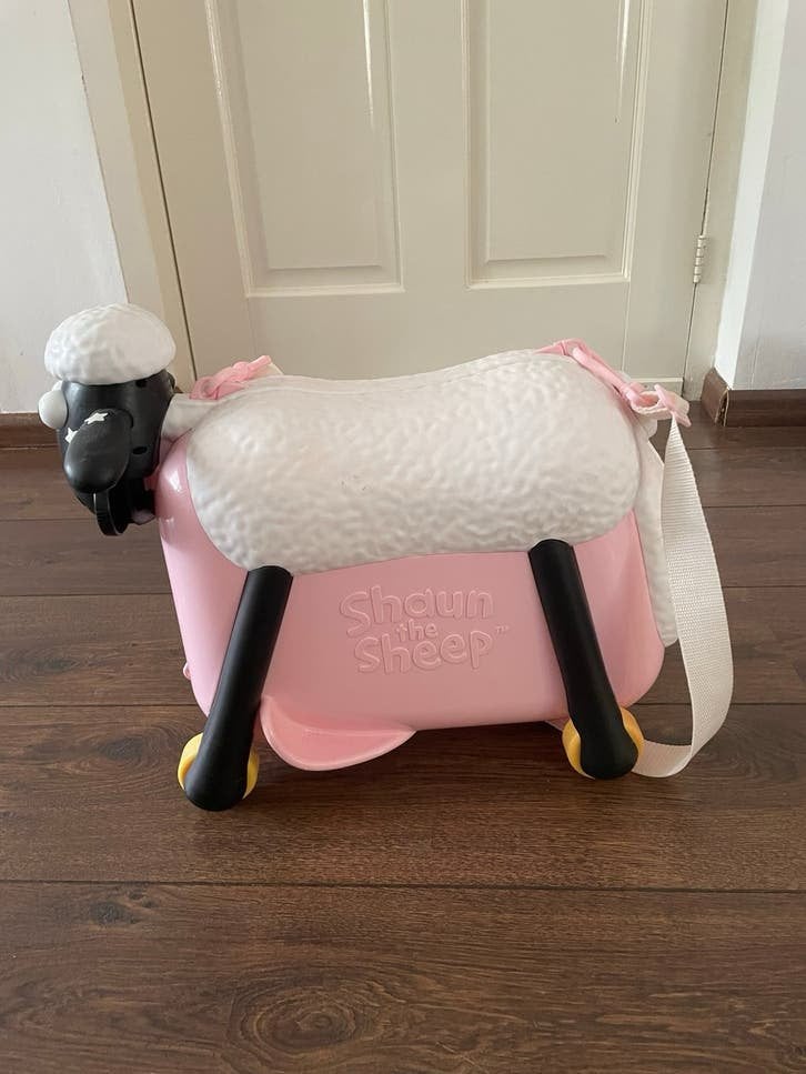 Shaun het Schaap Kinderkoffer - Roze, Kinderen en Baby's, Ophalen, Zo goed als nieuw