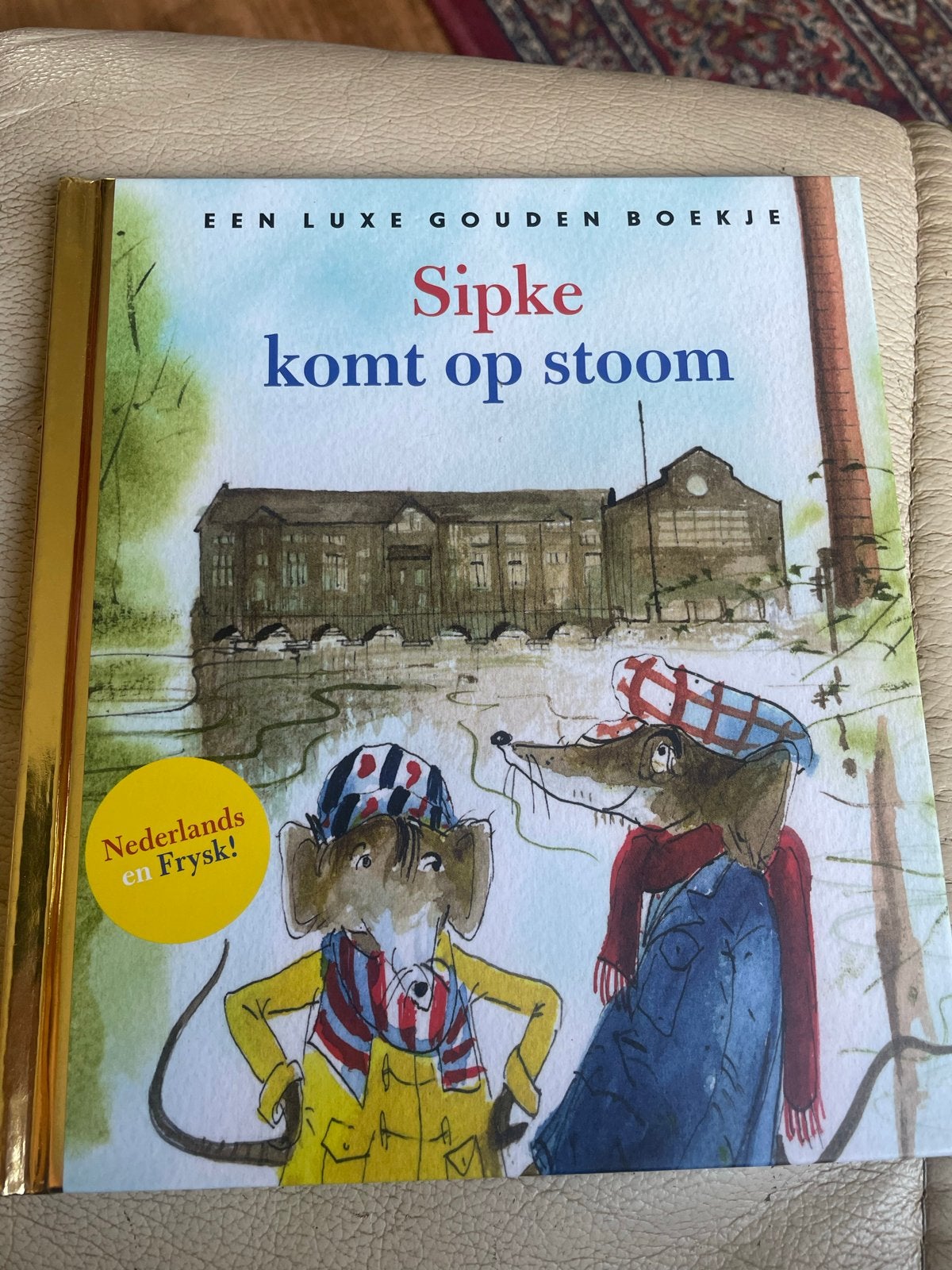 Sipke komt op stoom - Luxe Gouden Boekje (NL/Frysk), Jongen of Meisje, Nieuw, Gouden boekje, Ophalen of Verzenden