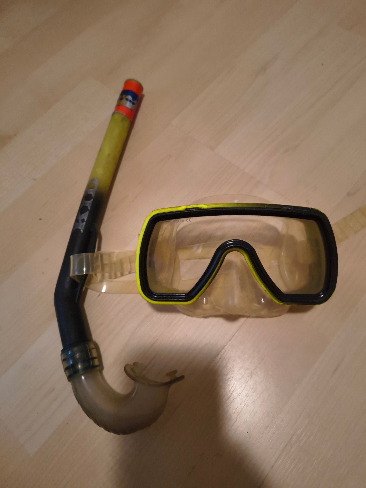 Duikbril en snorkel set - Gebruikt, Ophalen