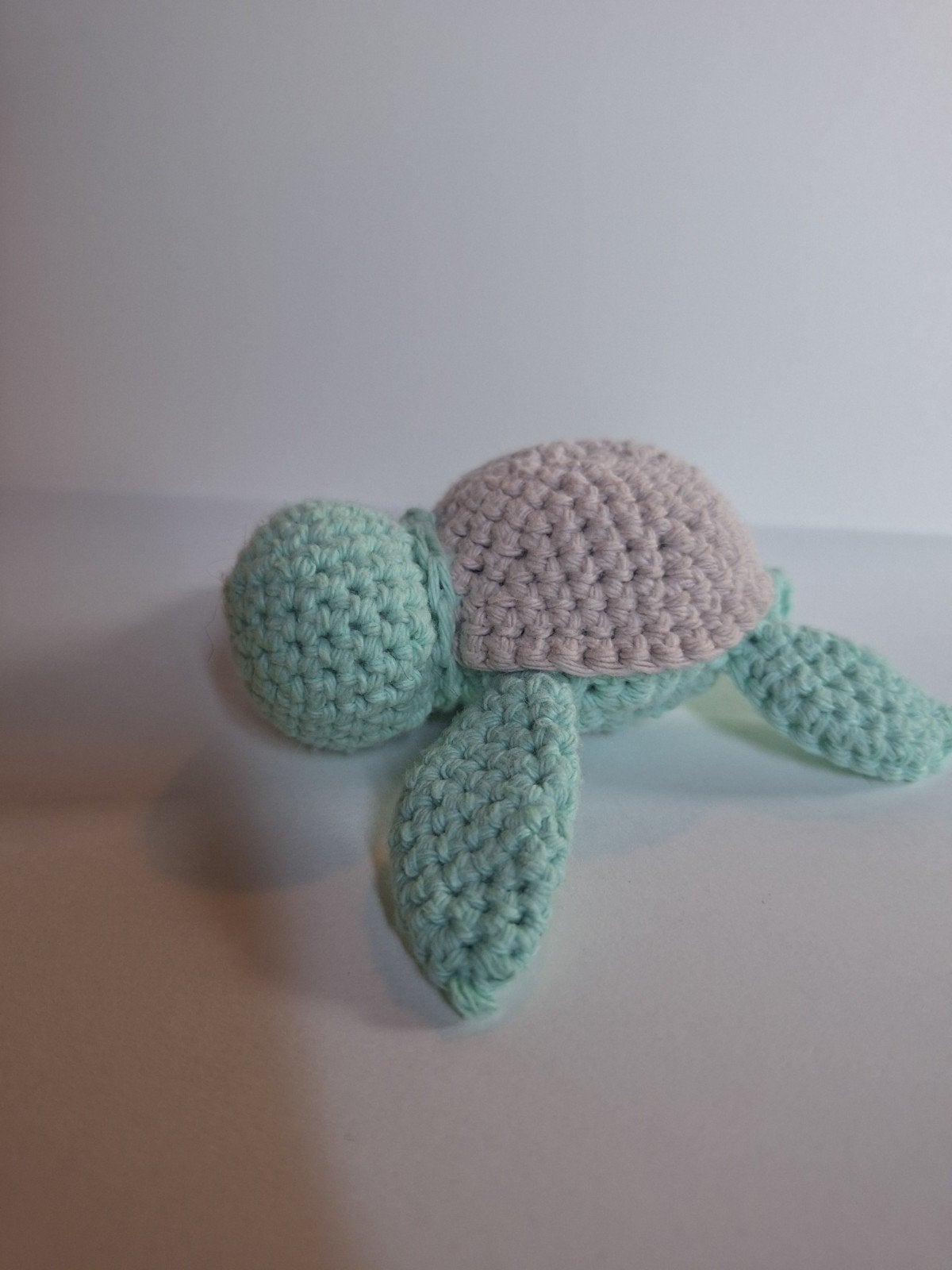 Gehaakte schildpad knuffel - Handgemaakt, Groen, Overige merken, Overige typen, Ophalen of Verzenden