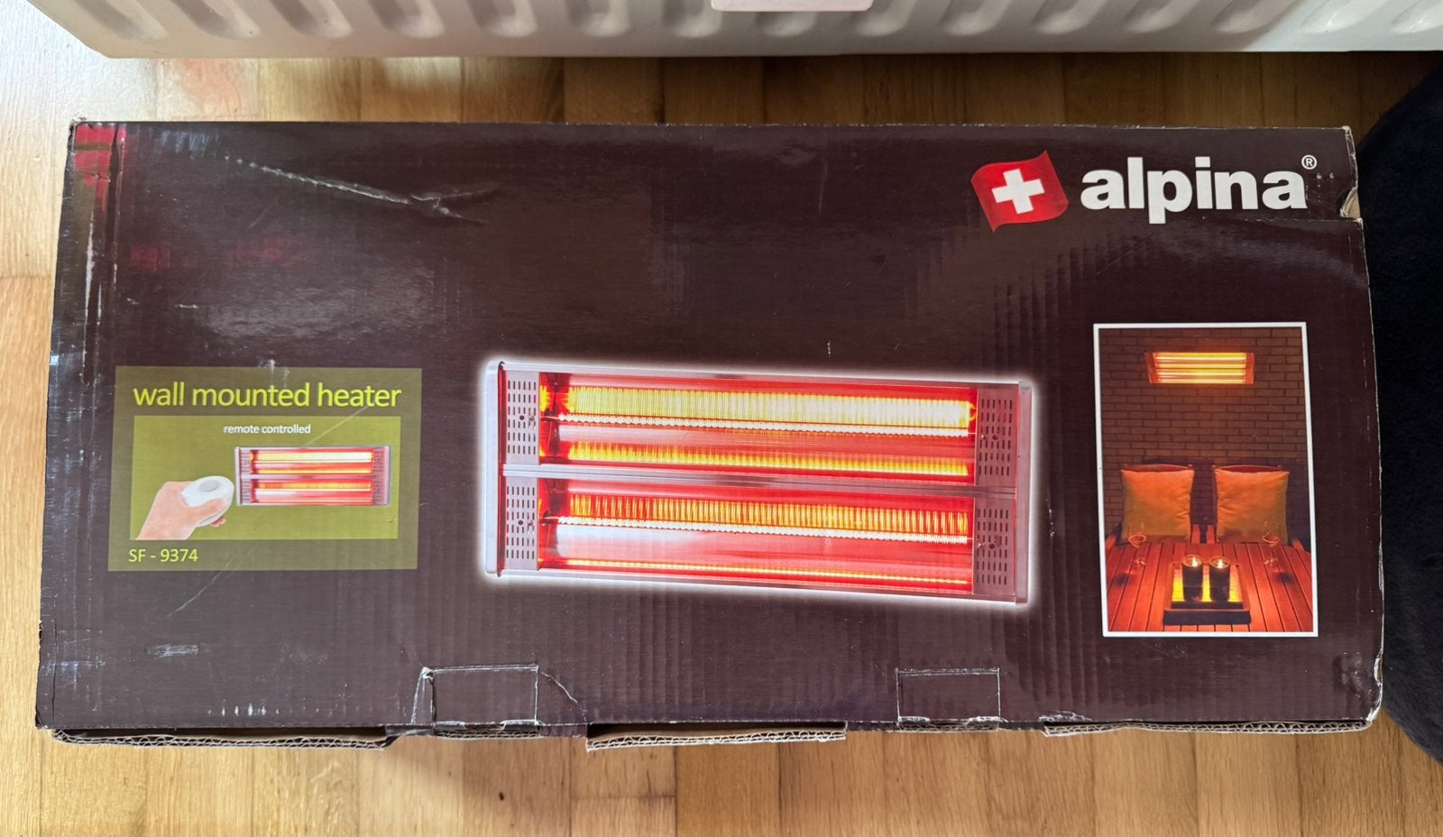 Alpina Infrarood Terrasheater 2000W (Nieuw!), Tuin en Terras, Terrasverwarmers, Ophalen, Nieuw