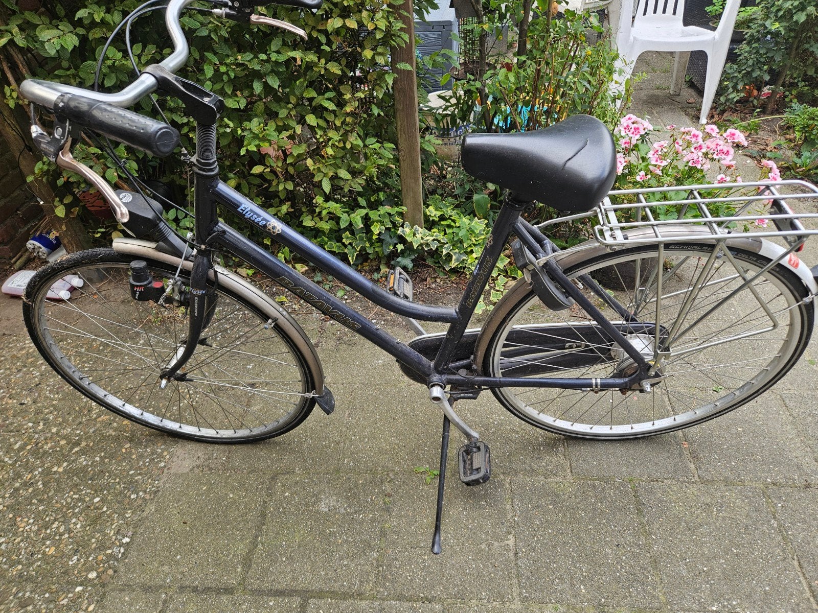 damesfiets opknapper of oud ijzer, Fietsen en Brommers, Ophalen, Gebruikt, Versnellingen, Batavus