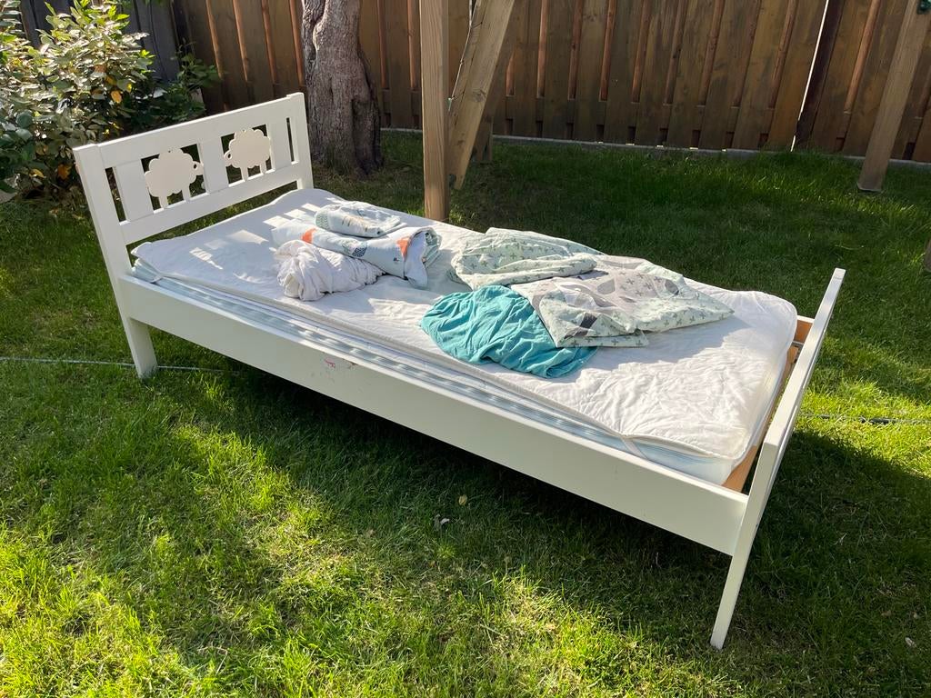 IKEA Kritter peuterbed 70x160, Ophalen, Gebruikt, 70 tot 85 cm, Lattenbodem