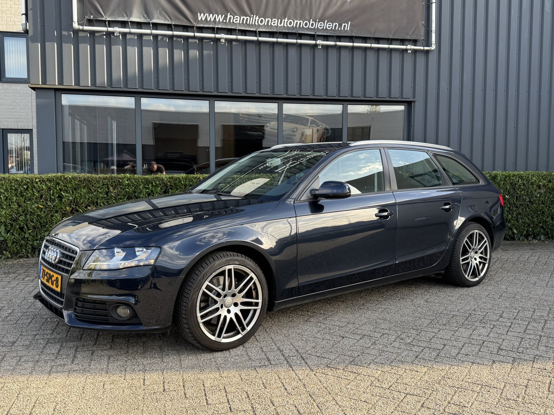 Audi A4 Avant 1.8 TFSI 120pk Aut. Pro Line Business Navi NL, Euro 5, Gebruikt, 4 cilinders, Blauw