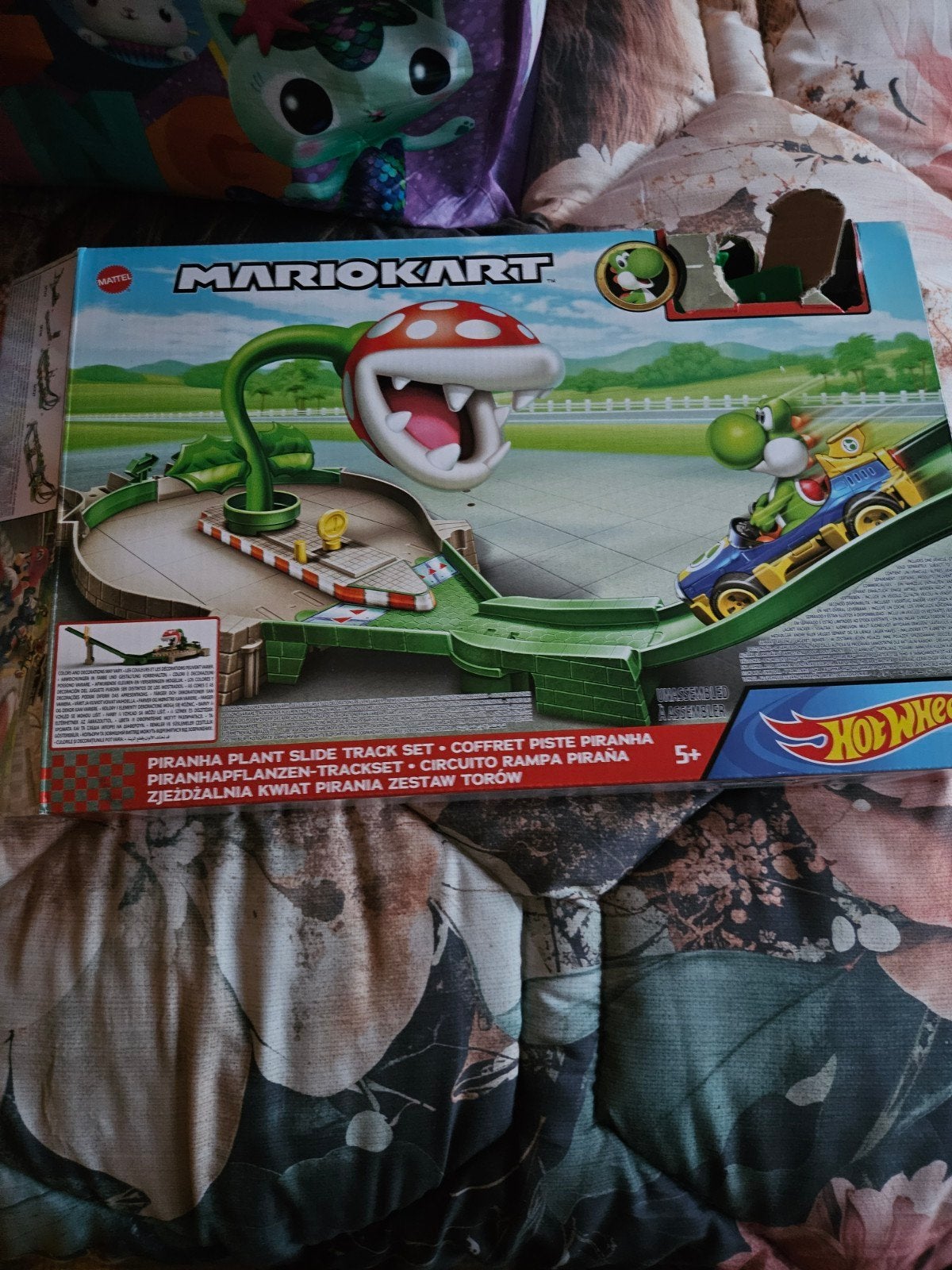 Mario Kart Hot Wheels Piranha Plant Slide Track Set, Ophalen, Gebruikt
