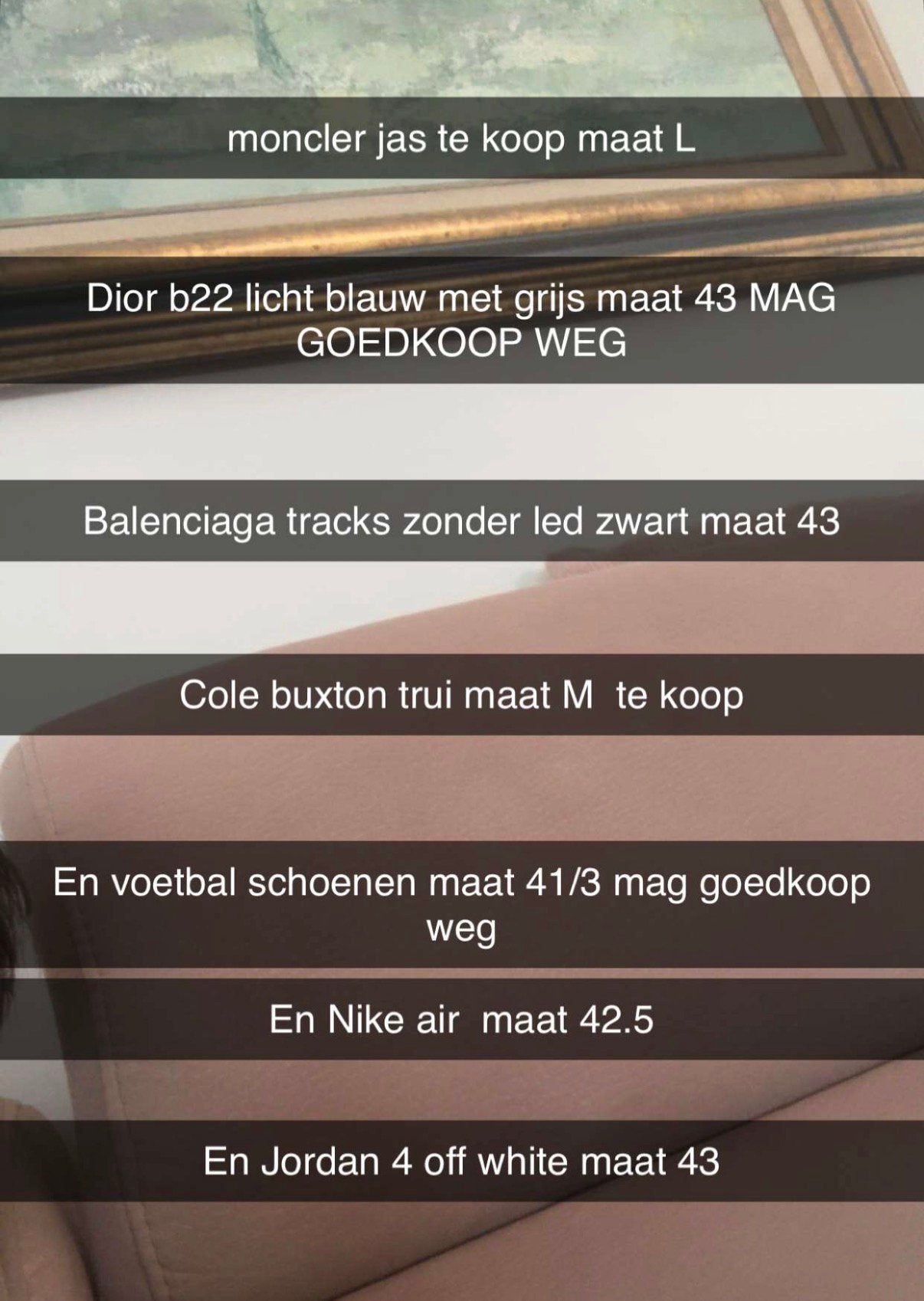 Van alles, Ophalen, Zo goed als nieuw