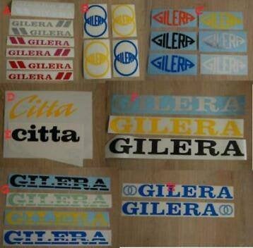 gilera citta stickers en vespa ciao lijnstickers, Verzenden, Nieuw, Overige typen, Vespa