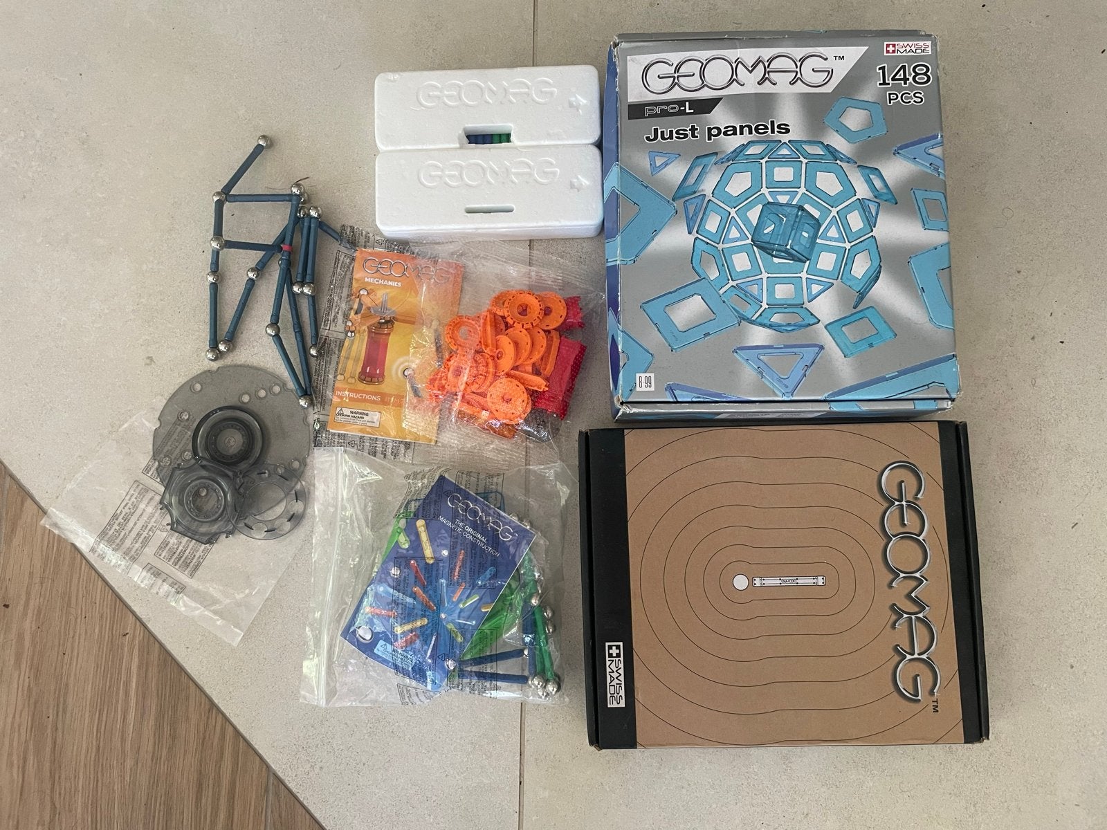 Grote Geomag collectie (3 sets) Masterbox Pro-L & Mechanics, Kinderen en Baby's, Speelgoed | Bouwstenen, Ophalen of Verzenden