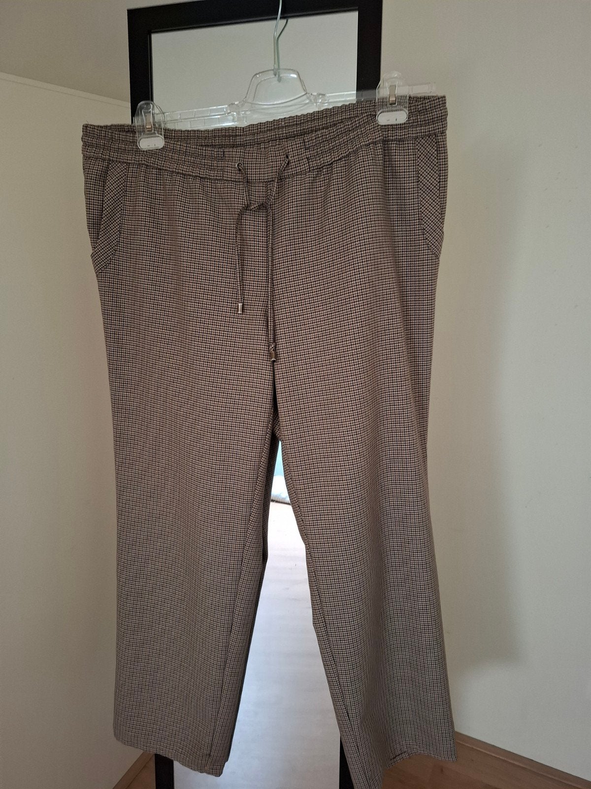 Frank Walder Brenda Broek 44/46 Verstelbaar Schijnend Draad, Bruin, Maat 46/48 (XL) of groter, Ophalen of Verzenden, Zo goed als nieuw