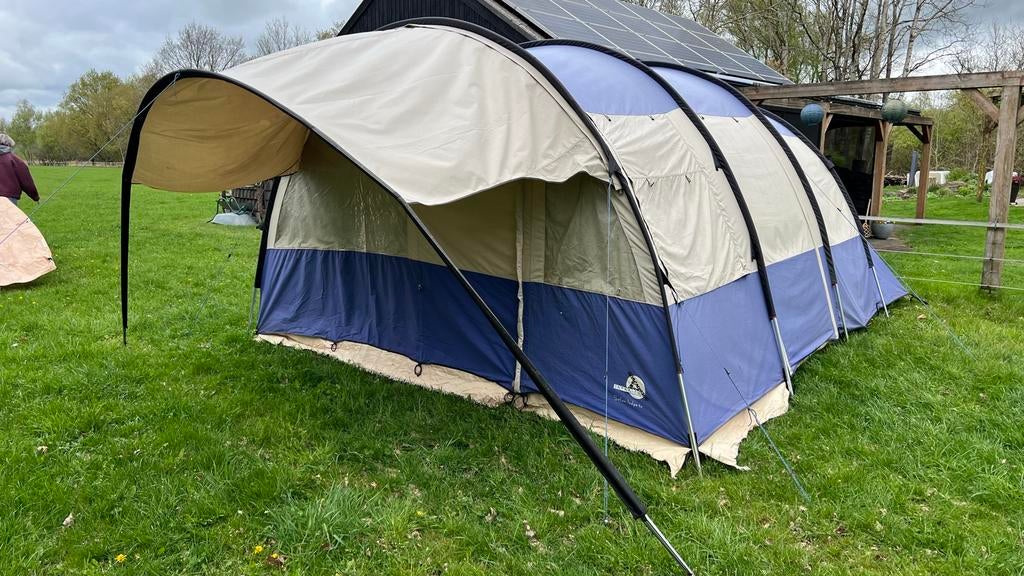 Grote katoenen tunneltent 5x4m (tent katoen), Caravans en Kamperen, Ophalen, Gebruikt