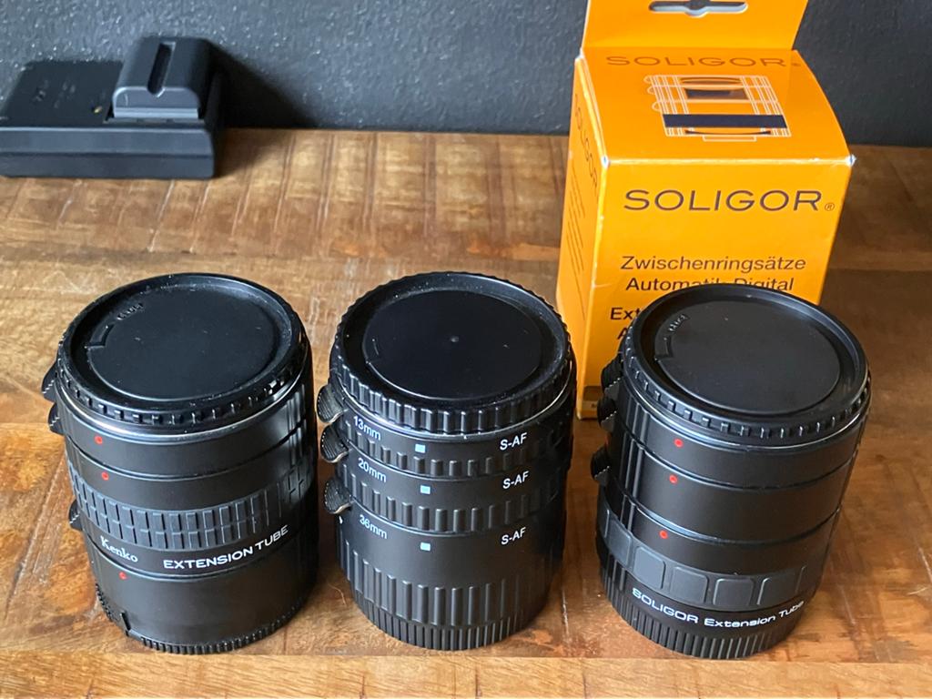 Kenko en Soligor Tussenringen voor Macrofotografie, Audio, Tv en Foto, Fotografie | Lenzen en Objectieven, Ophalen of Verzenden