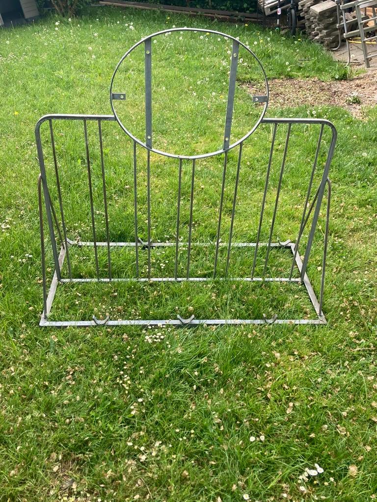 Fietsenrek 2 kanten 7 plaatsen, Ophalen, Zo goed als nieuw