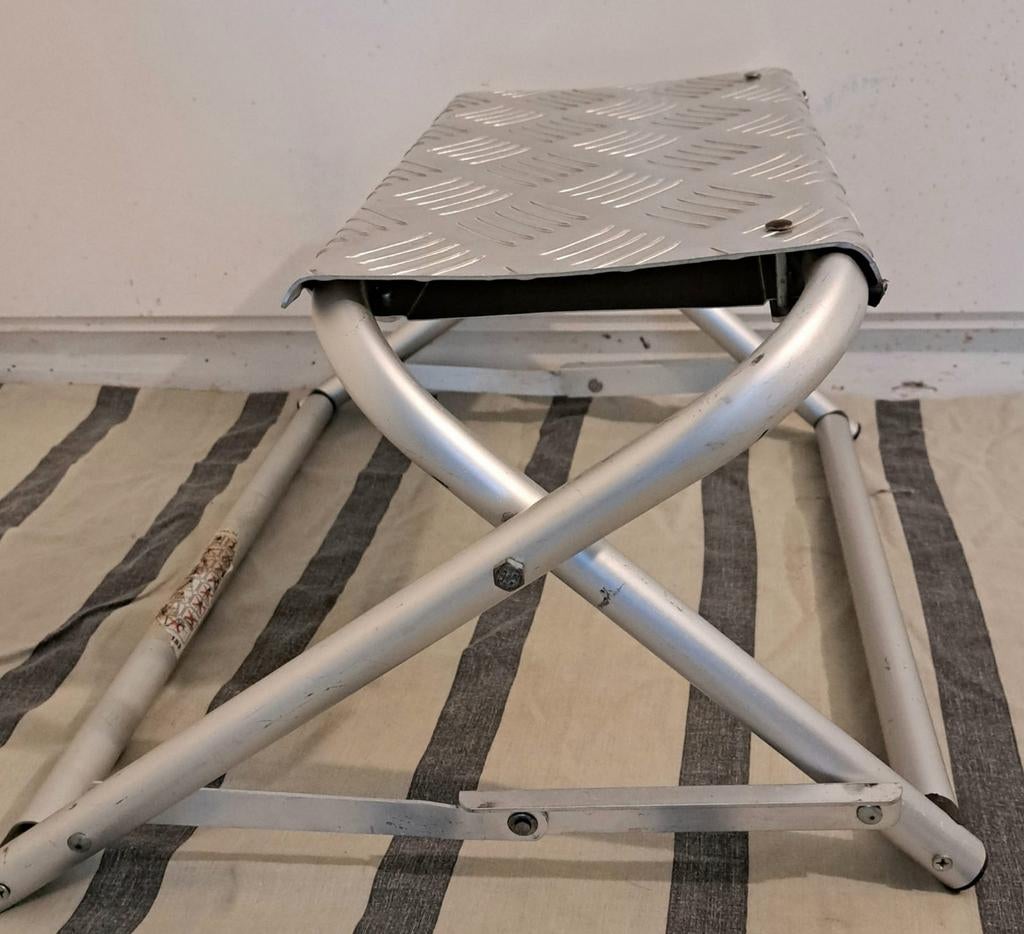Opstap inklapbaar aluminium
voor uw caravan of Camper, Ophalen of Verzenden, Zo goed als nieuw
