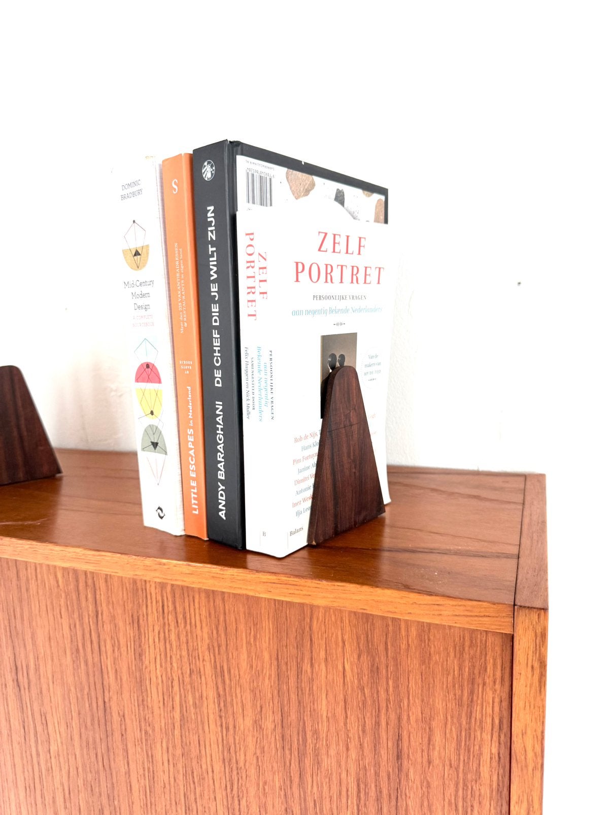 6x Vintage Palissander boekensteunen, Kai Kristiansen ‘60, Kai Kristiansen, Kai Kristiansen, Ophalen of Verzenden, Zo goed als nieuw