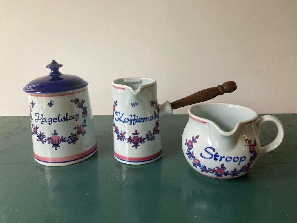 Zenith setje hagelslag koffiemelk stroop, Antiek en Kunst, Ophalen of Verzenden
