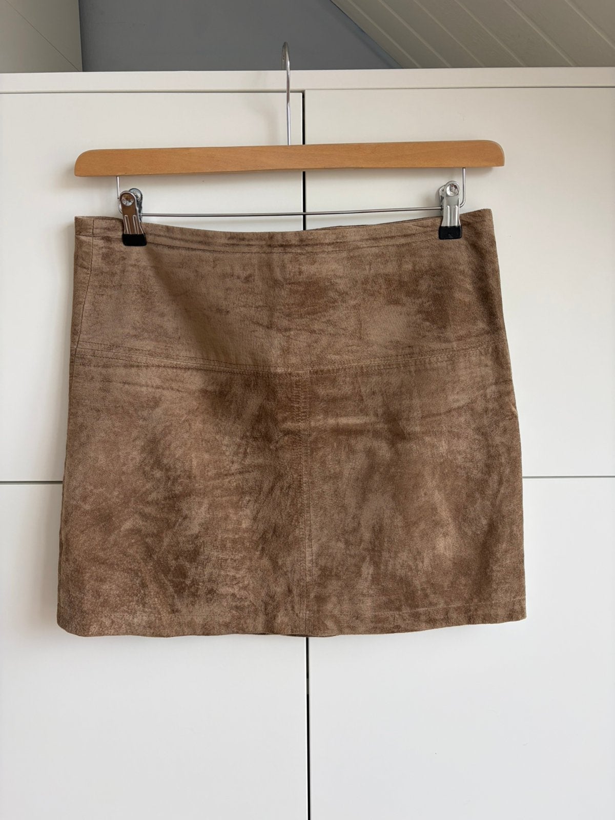 Suede leren rokje Sissyboy - L, Kleding | Dames, Ophalen of Verzenden, Zo goed als nieuw, Blauw, Boven de knie