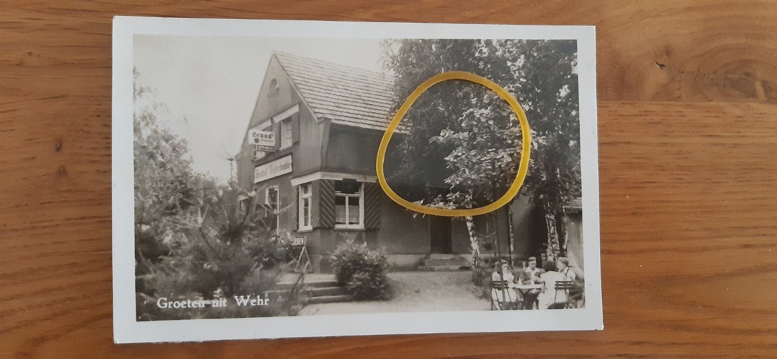 Sittard Werh restaurant Zur Waldschenke foto kaart, Ophalen of Verzenden, 1940 tot 1960, Gelopen, Limburg