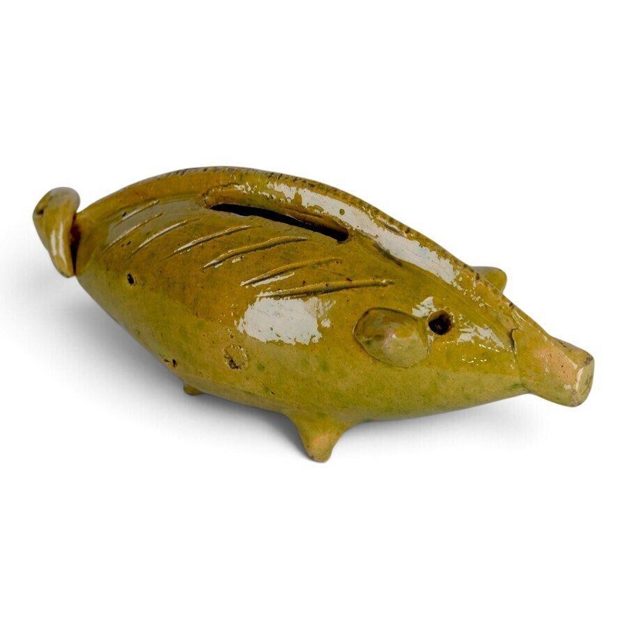 Fries groen spaarvarken, 19e eeuw, Ophalen of Verzenden