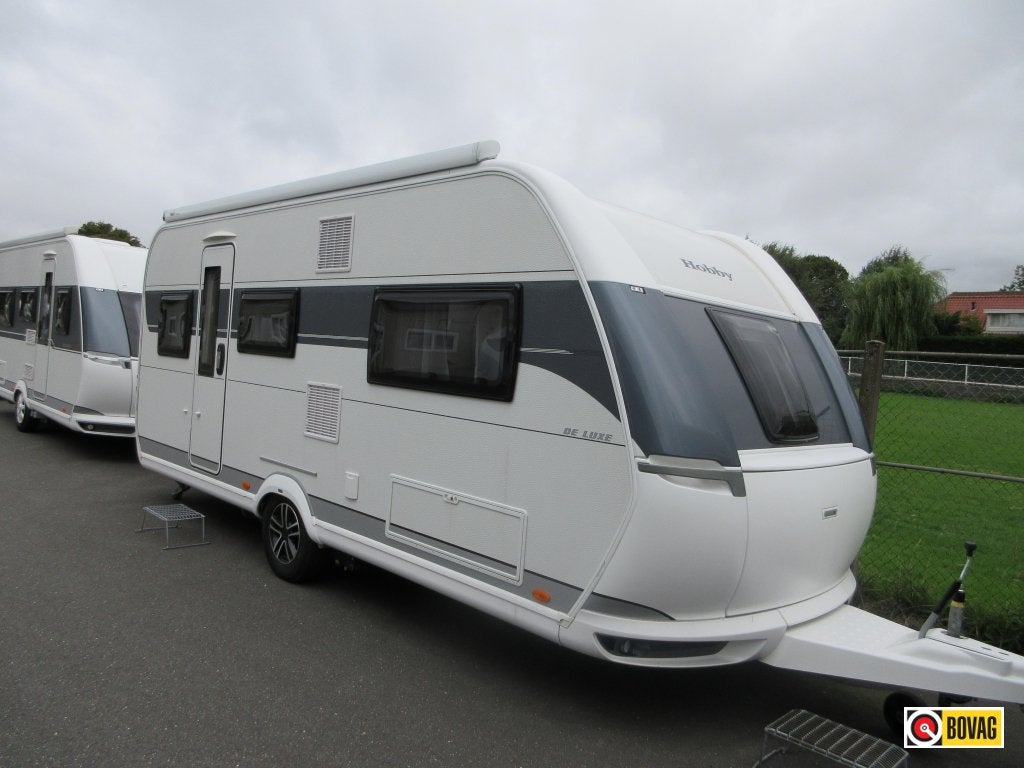 Hobby De Luxe 495 UL + Mover/ Thule luifel, Rondzit, Hobby, 4 tot 5 meter, Schokbreker