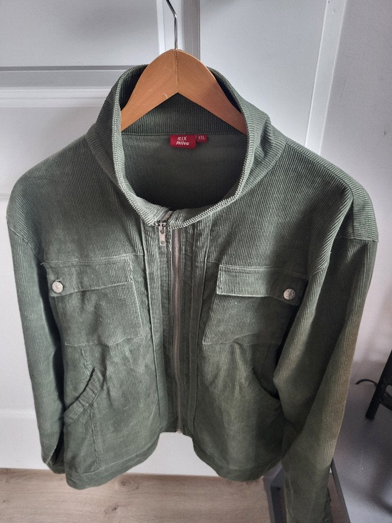 Groen rib jasje maat xxl heren, Ophalen of Verzenden, Zo goed als nieuw, Overige maten, Groen