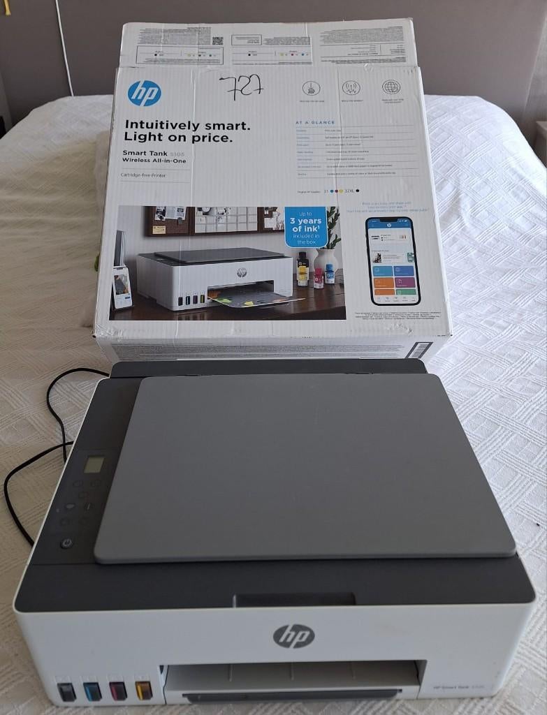 all in one printer, Computers en Software, Ophalen, Kleur printen, HP 5105 smart tank, Inkjetprinter