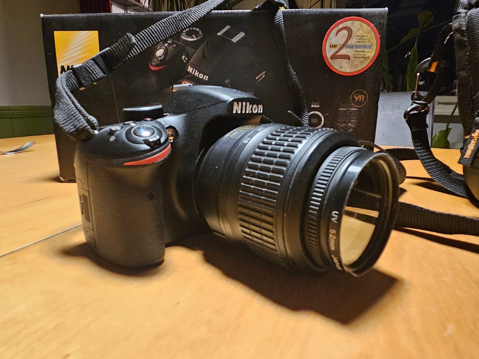 Nikon D3200 + 18-55mm VR + 16GB + Tas (Zonder lader), Spiegelreflex, Ophalen of Verzenden, Zo goed als nieuw, Nikon
