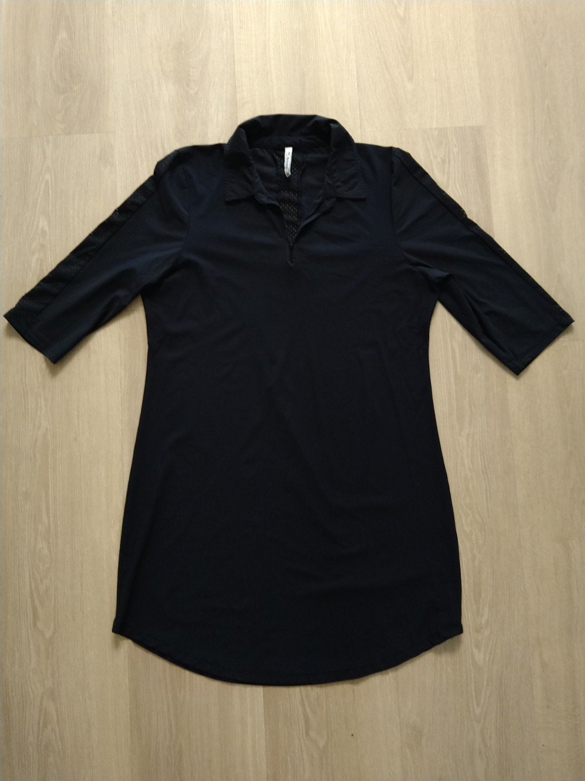 Zoso * donkerblauwe jurk * 3/4 mouw * XXL=L, Blauw, Maat 42/44 (L), Ophalen of Verzenden, Zo goed als nieuw