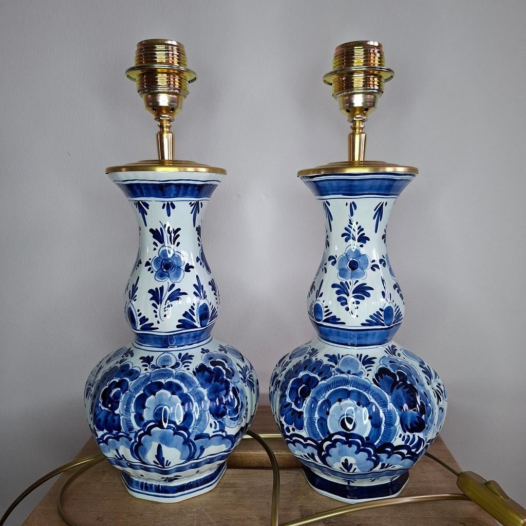 Nog 1 handgemaakte Delfts blauwe vaaslamp, Ophalen of Verzenden, Nieuw, Vierkant